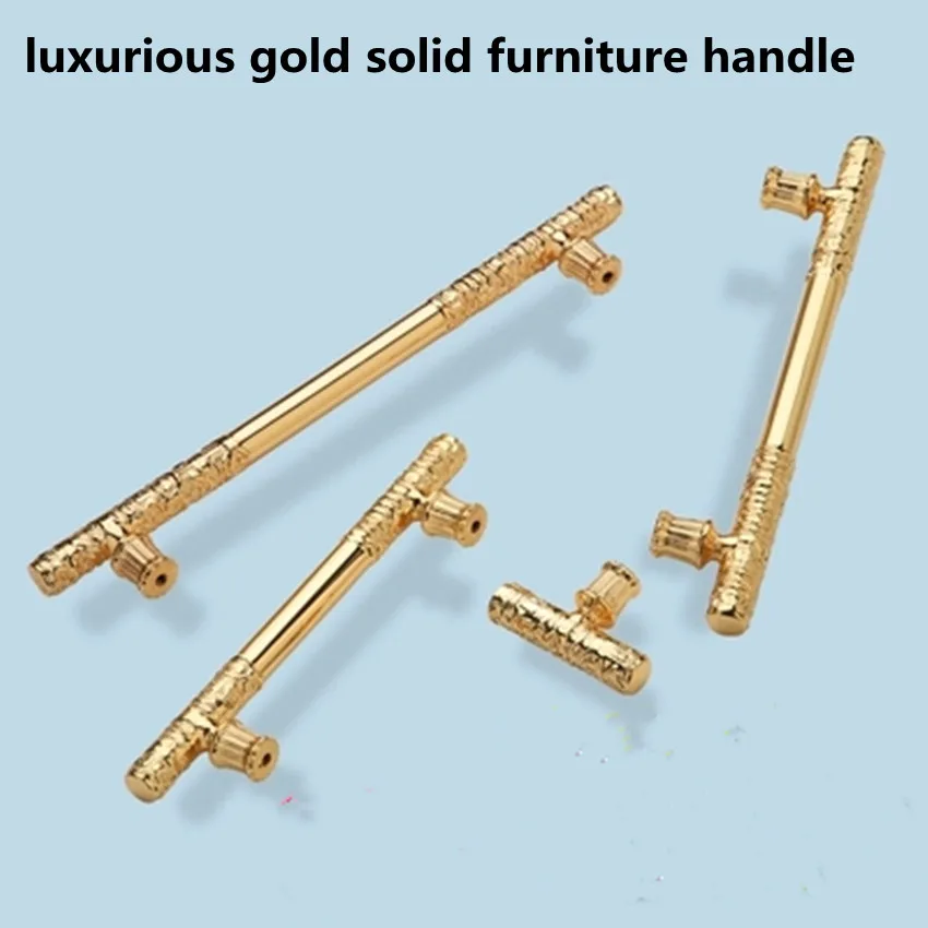 

77pcs 128mm handle and 16pcs 192mm handle modern luxury fashion gold wardrobe wine cabinet kitchen cabinet door handle drawer