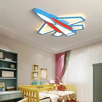 

LICAN Modern LED Ceiling Lights for Baby boys Girls Bedroom Cartoon Airplane LED ceiling lamp for children study room Bedroom