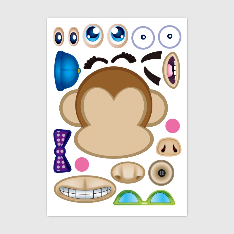 4 pcs Handmade DIY Animal cartoon waterproof sticker for children travel case bicycle laptop notebook kid toy anime stickers 4 pcs Handmade DIY Animal cartoon waterproof sticker for children travel case bicycle laptop notebook kid toy anime stickers