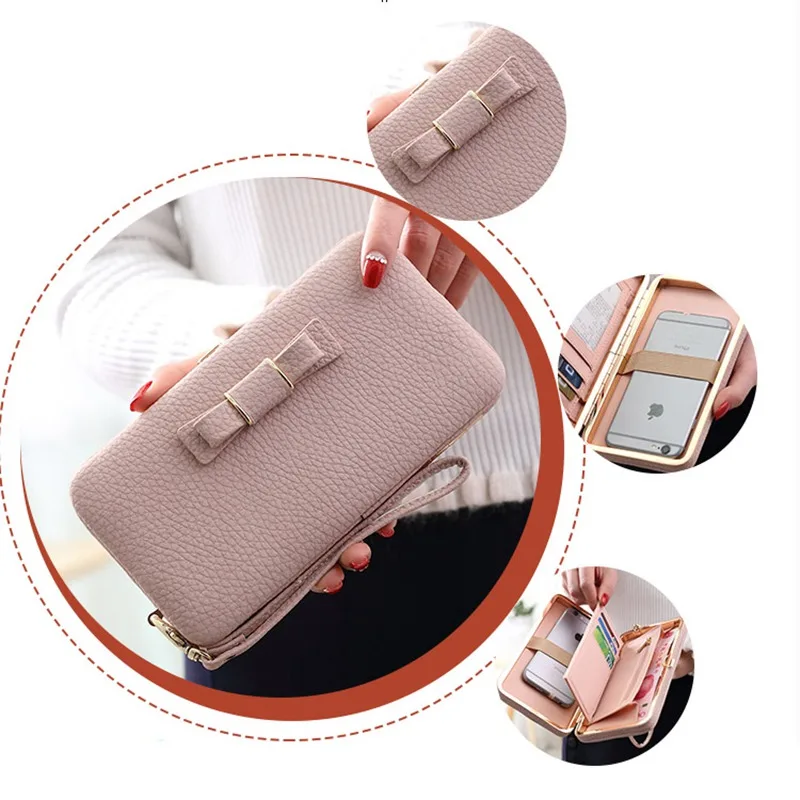 Women Wallet Phone Bag Case for Samsung Galaxy S8 S7 S6 Edge S5 J3 J5 A3 A5 2017 2016 Cover for iPhone 7 6 5 X 4 s 6s 5s 4s Plus