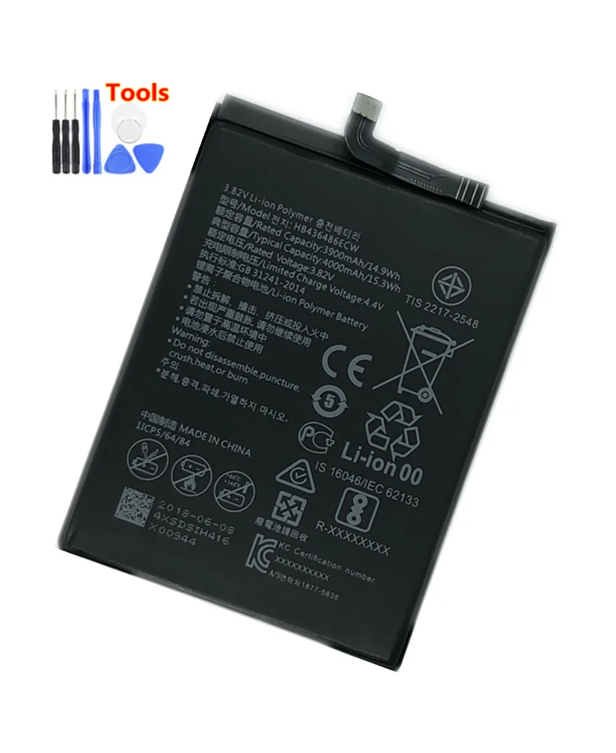 

HB436486ECW 3900/4000mAh battery For Huawei P20 Pro, mate 10, Mate 10 pro, Mate 10 Pro lite, Mate X battery + Free Tools