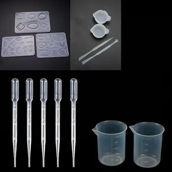 

1 Set Geometry Epoxy Resin Silicone Molds Large Art Resin Molds for DIY Crafts Decor Jewelry Making