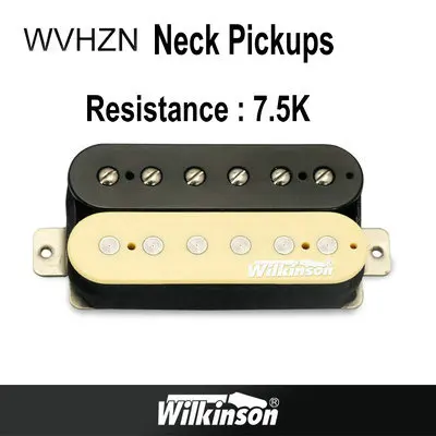 Гитарные звукосниматели, оригинальные звукосниматели Wilkinson Alnico V Humbucker, звукосниматели с одной катушкой, металлические звукосниматели rock, сделанные в Корее - Цвет: WHHBN Neck zebra