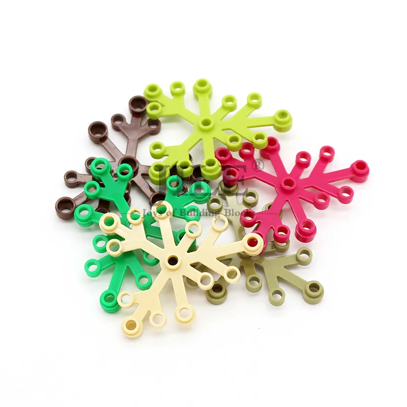 

Moc Plant Leaves 6x5 with 14 Holes 2417 Garden View Tree DIY Enlighten Building Blocks Bricks Compatible Assembles Particles