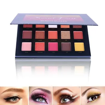 

15 Colors Shimmer Matte Eye Shadow Palette Waterproof Long-lasting Eye Shadow Palette Makeup for Women Beauty