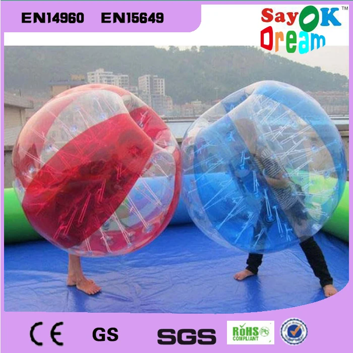 

Free Shipping 1.5m Quality Bubble Soccer Bumper Ball Body Zorb Bubble Suit Human Hamster Ball Bubble Football Loopy Ball