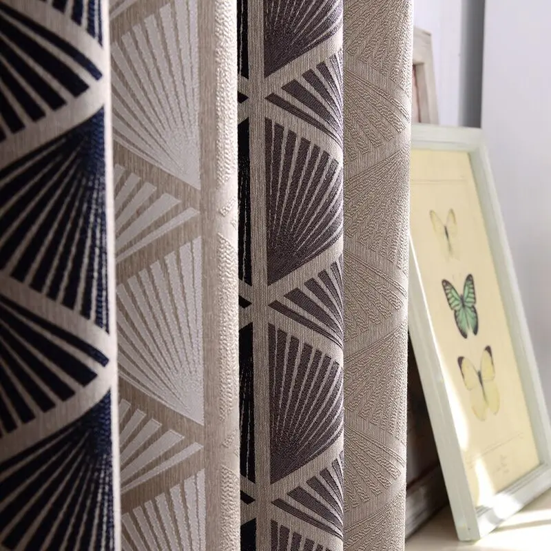 Korean Geometric Patterns of High Precision Jacquard Curtain Fabric