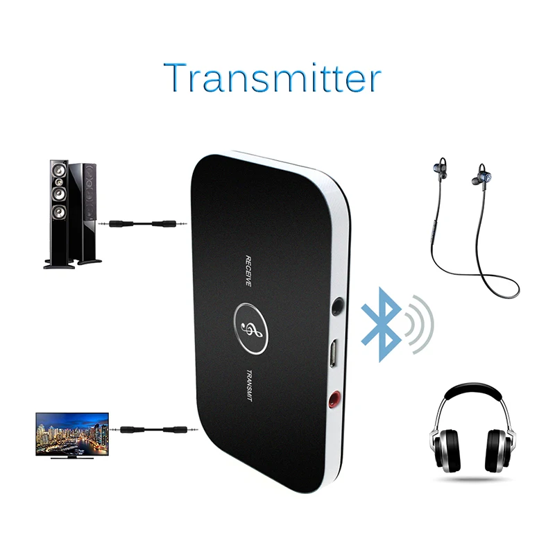 Bluetooth передатчик Bluetooth вспомогательный приемник адаптер домашний Автомобильный приемник стерео аудио автомобильный приемник Mp3 музыка Bluetooth передатчик