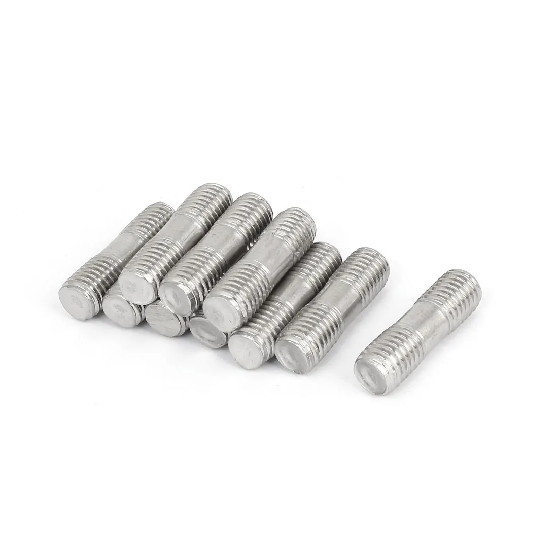 304 Stainless Steel Double End Threaded Studs Partial Threaded Bolts M3 3mm