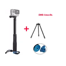Новый Gopro Выдвижная ручной монопод selfie Stick + мини-штатив для GoPro Hero 5 4 3 + 3 2 Xiaomi yi 4 К SJ4000 SJ5000 Камера