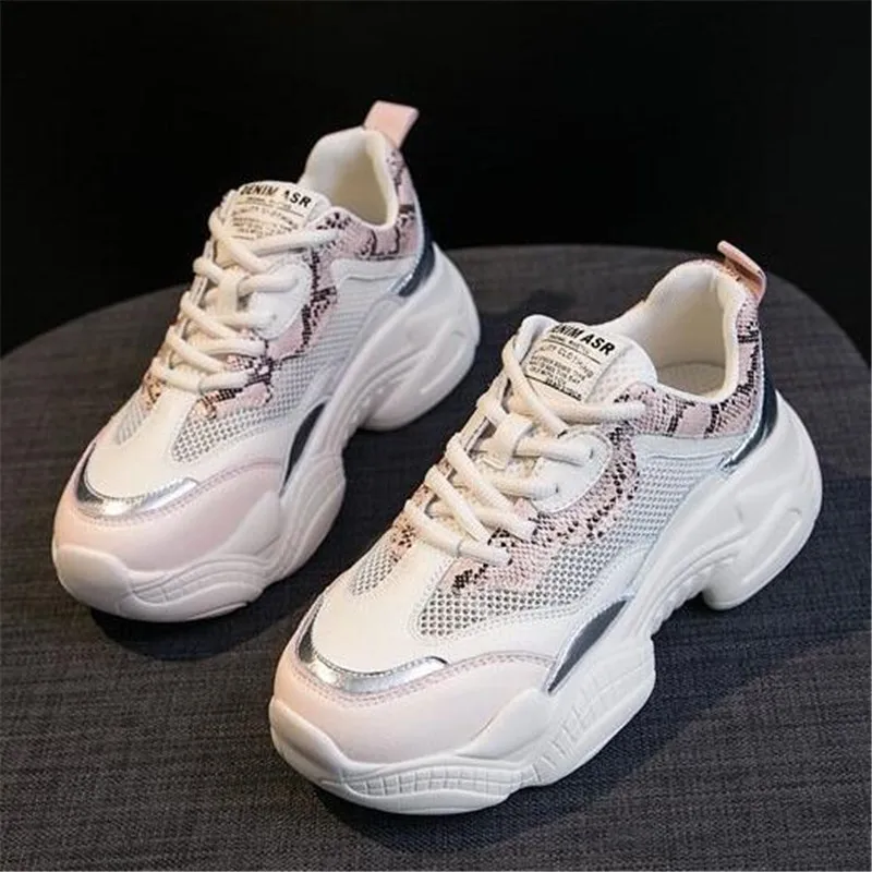 

2019 New Women Casual Shoes Mesh Comfortable breathable Platform shoes Woman Sneakers tenis feminino womens Vulcanized shoes