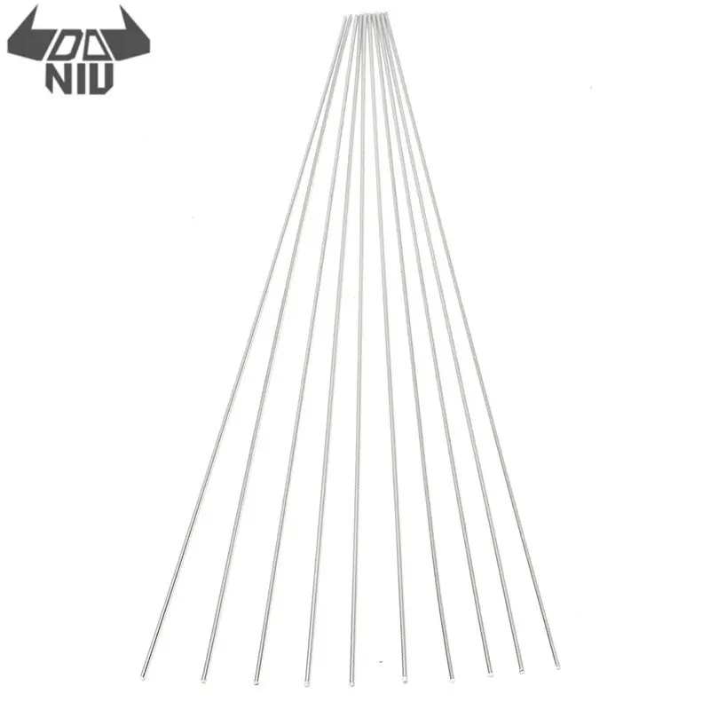 

DANIU 10Pcs/set 2.4mm*50cm Metal Aluminium Low Temperature Welding Brazing Rod For Repair Tool Melting point 647-658 C