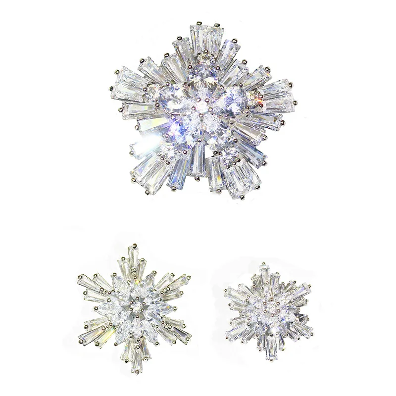 

High-grade water drill button jacket coat dress overcoat 100-fold crystal button snowflake button