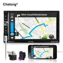 2 Дин Радио 7 «MP5 плеер 1024*600 Сенсорное зеркало Android Bluetooth Мультимедиа USB/SD 2din Авто резервного копирования мониторы