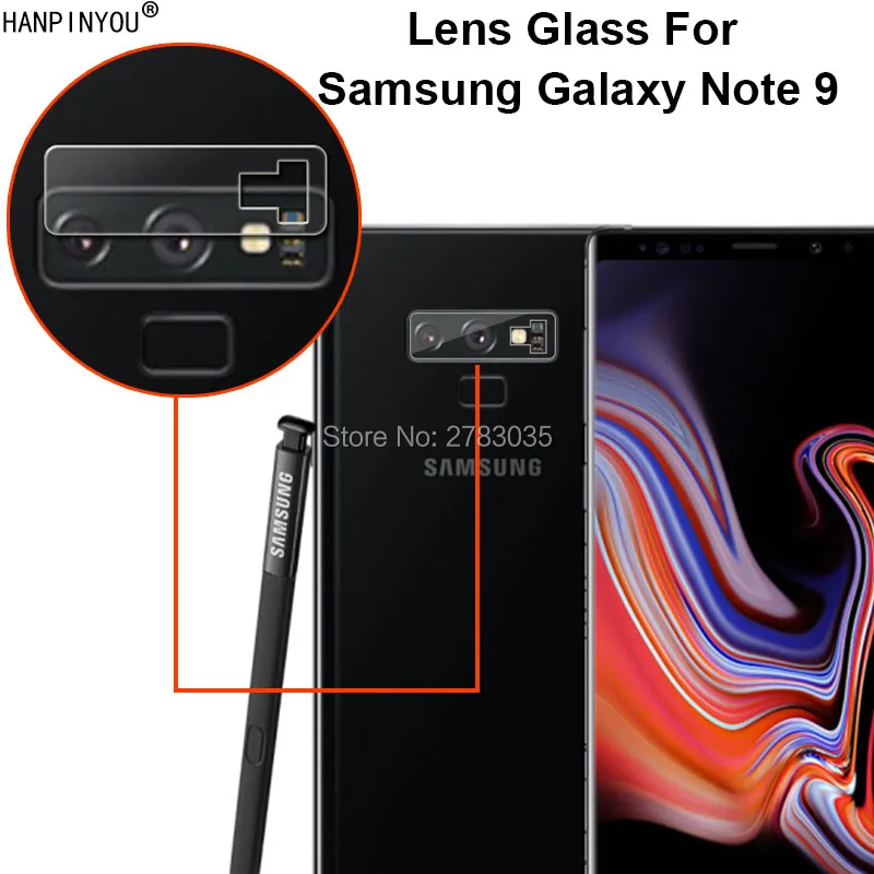 

For Samsung Galaxy Note9 Note 9 N960 6.4" Clear Ultra Slim Back Camera Lens Protector Rear Camera Lens Cover Tempered Glass Film