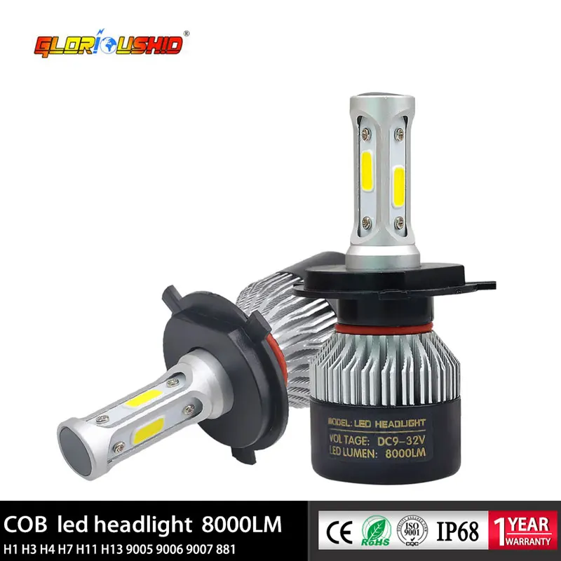 

Led H1 H3 H4 H7 H11 H8 H9 Auto Car Light Bulb 72W 8000lm Led Headlight Fog lamp Automobile Headlamp 6500k white