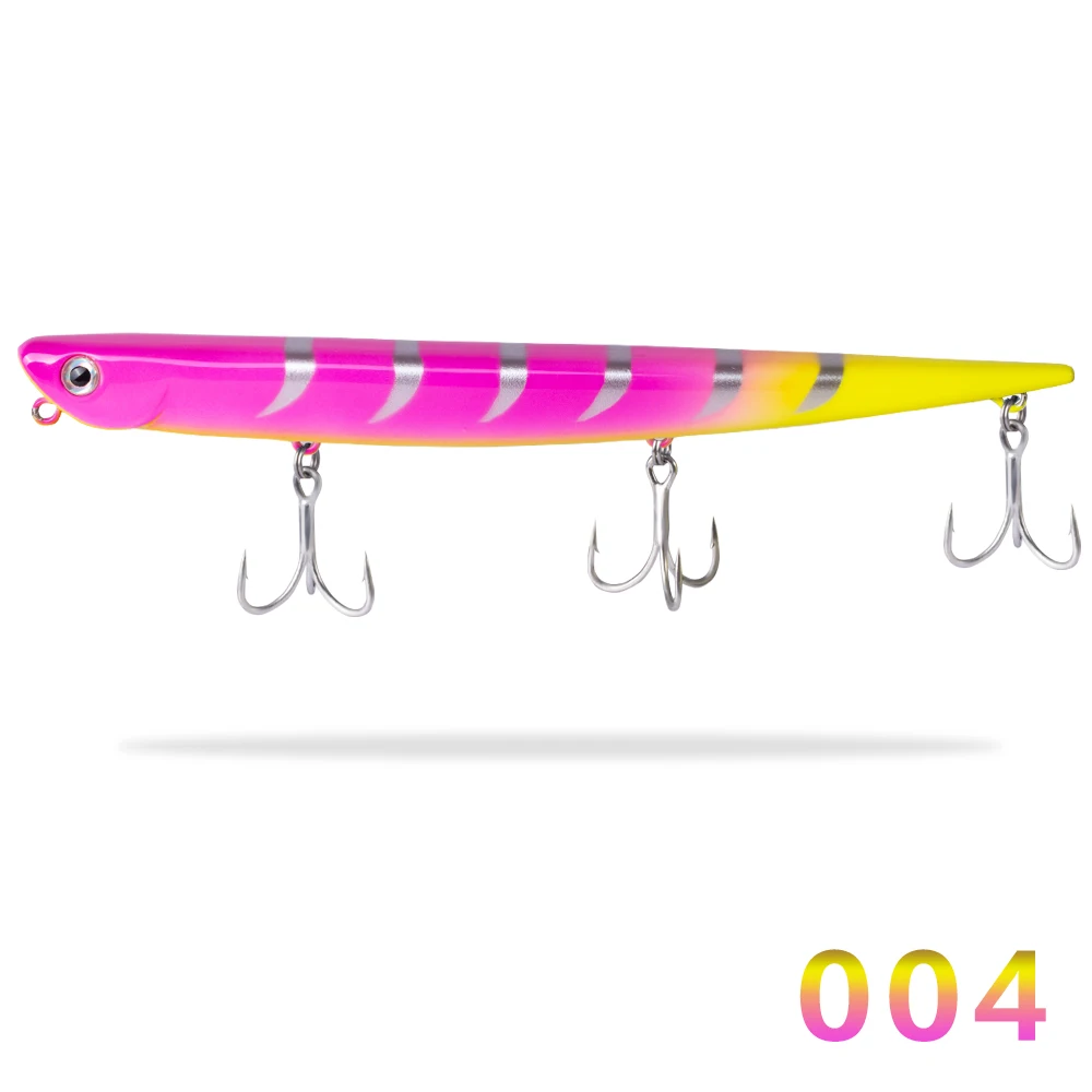 Hunthouse leurre stickbait bay ruf manic морская рыболовная приманка-карандаш Тонущая 99 мм 18,5 г 155 мм 31,5 г крючок происхождения для морского окуня - Цвет: 004