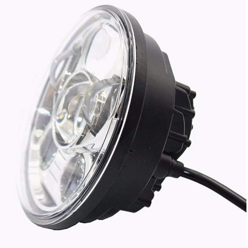  Fit for Sportster Iron 883 Dyna Street Bob FXDB 45w 5-3/4 5.75 '' inch black Projector LED Headligh - 32652026805