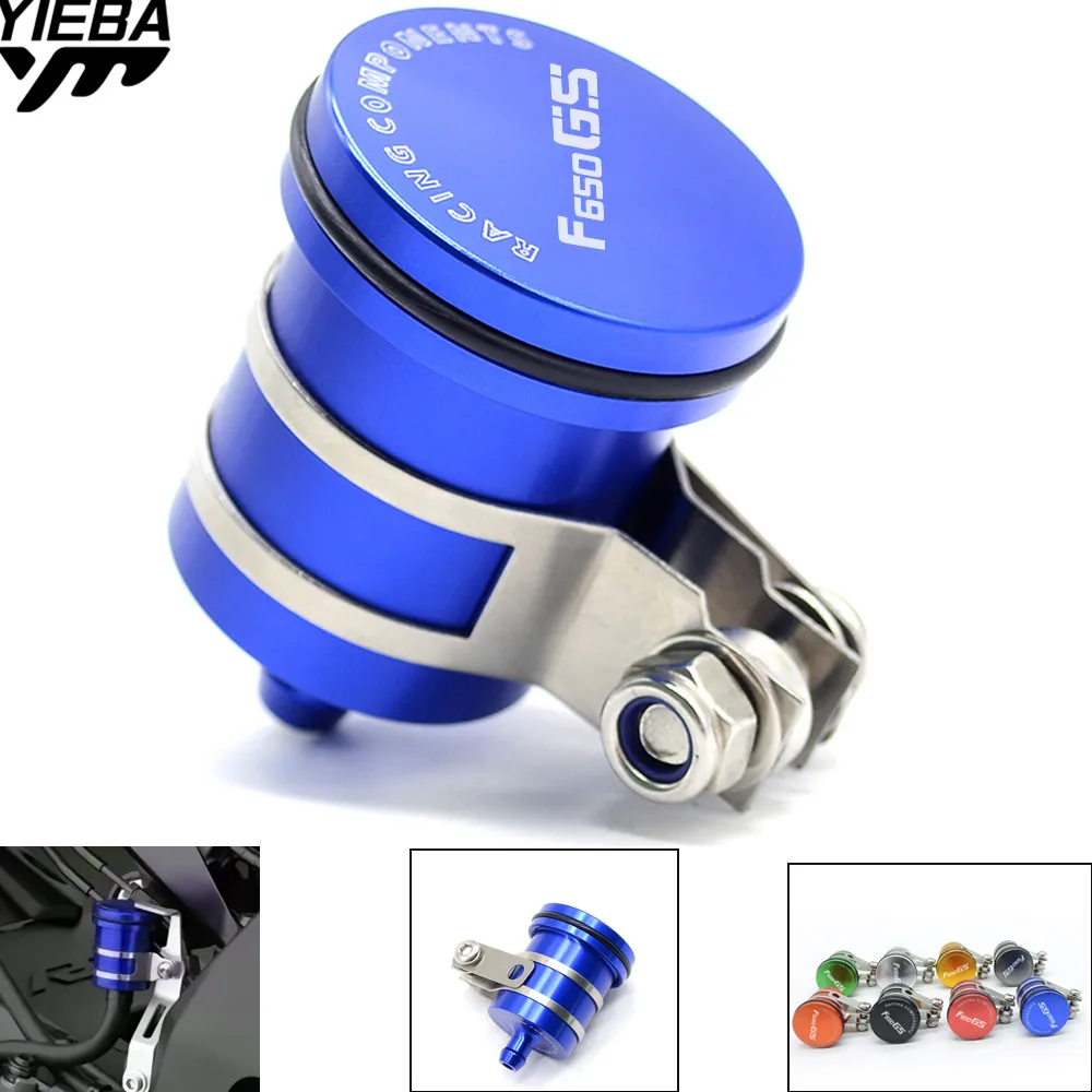 Univesal Motorcycle Fluid Reservoir Billet Rear Brake Clutch Tank Oil Cup for BMW F650GS F700GS F800R C650Sport K1300 S/R/GT HP2