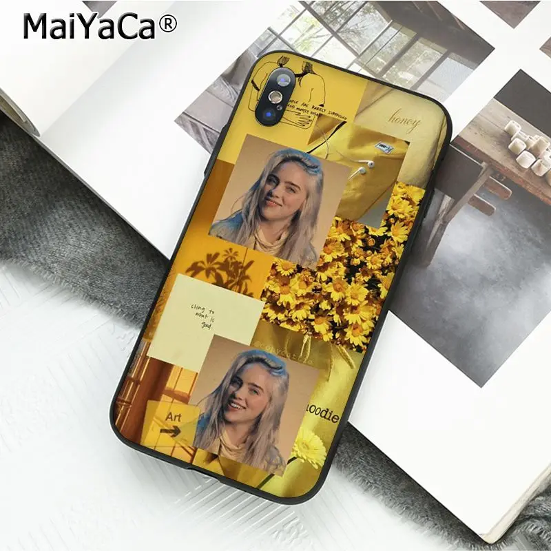 MaiYaCa Billie Eilish Горячая музыка певица звезда чехол для телефона для iphone 11 Pro 11Pro Max 6S 6plus 7 7plus 8Plus X Xs MAX 5 5S XR