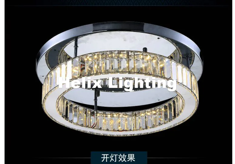 D40cm Ring 18W Современный потолочный светильник из нержавеющей стали, Современный осветительный прибор, потолочный светильник, хромированный потолочный светильник, AC, гарантированный - Цвет корпуса: D40cm Ring 18W