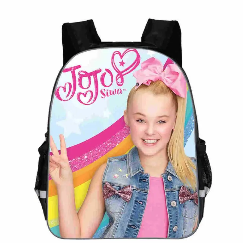 photo color Новинка, jojo siwa, школьные сумки для девочек 11 дюймов, школьная сумка-портфель для девочек и мальчиков, детская ортопедическая сумка, школьная книга mochila, сумка - Цвет: photo color