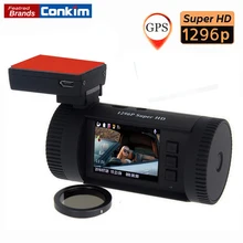 Conkim Mini 0826(0806 Plus) Car Dash Camera DVR Ambarella A7LA50 Super HD1296P Car DVR GPS Dash Cam Auto Video Recorder+CPL