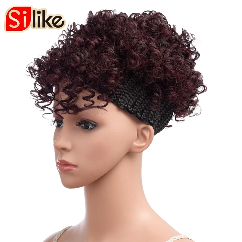

Puff Afro Kinky Curly Ponytail Drawstring 8 inch Short Front Ponytail Clip in Hair Extensions 100g Synthetic Pony Hair Bun