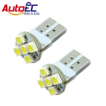 AutoEC 1000 X T10 светодиодный белый шарик 5 SMD 1210 3528 индикатор номерной знак светодиодный 12 V# LB15