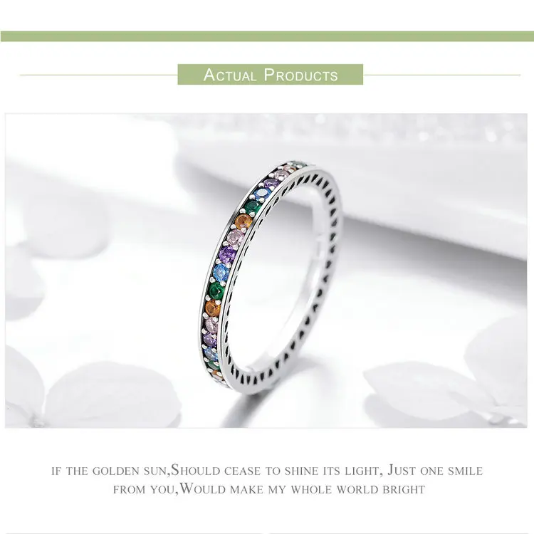 Подлинное 925 пробы Серебряное штабелируемое кольцо 8 видов стилей Love Forever Heart кольцо на палец для женщин Женское Обручальное кольцо ювелирные изделия Anel