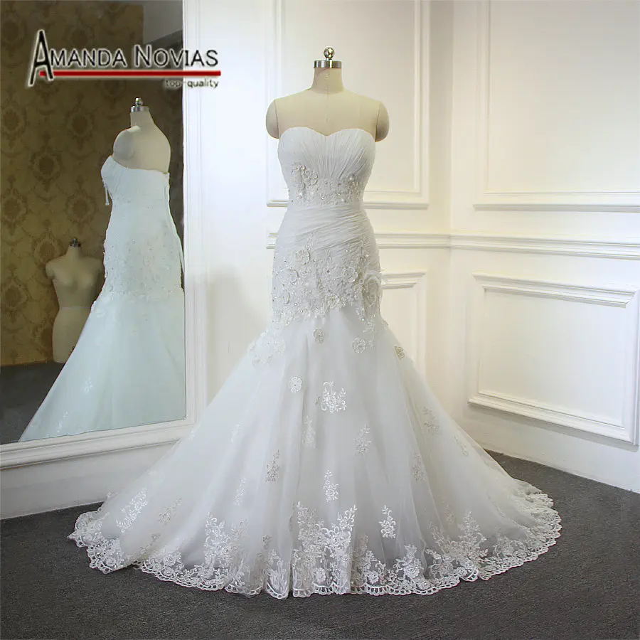 

robe de mariee Mermaid Wedding Dress New Arrivals Lace Up Back 2019