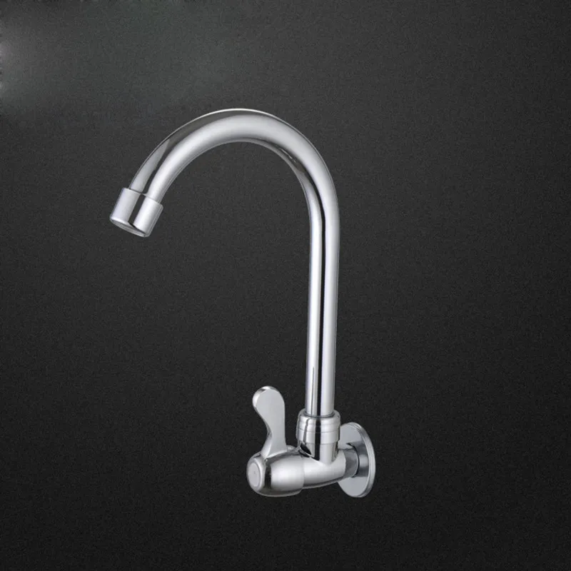 Бесплатная доставка кран для кухонной раковины с одной ручкой полированной