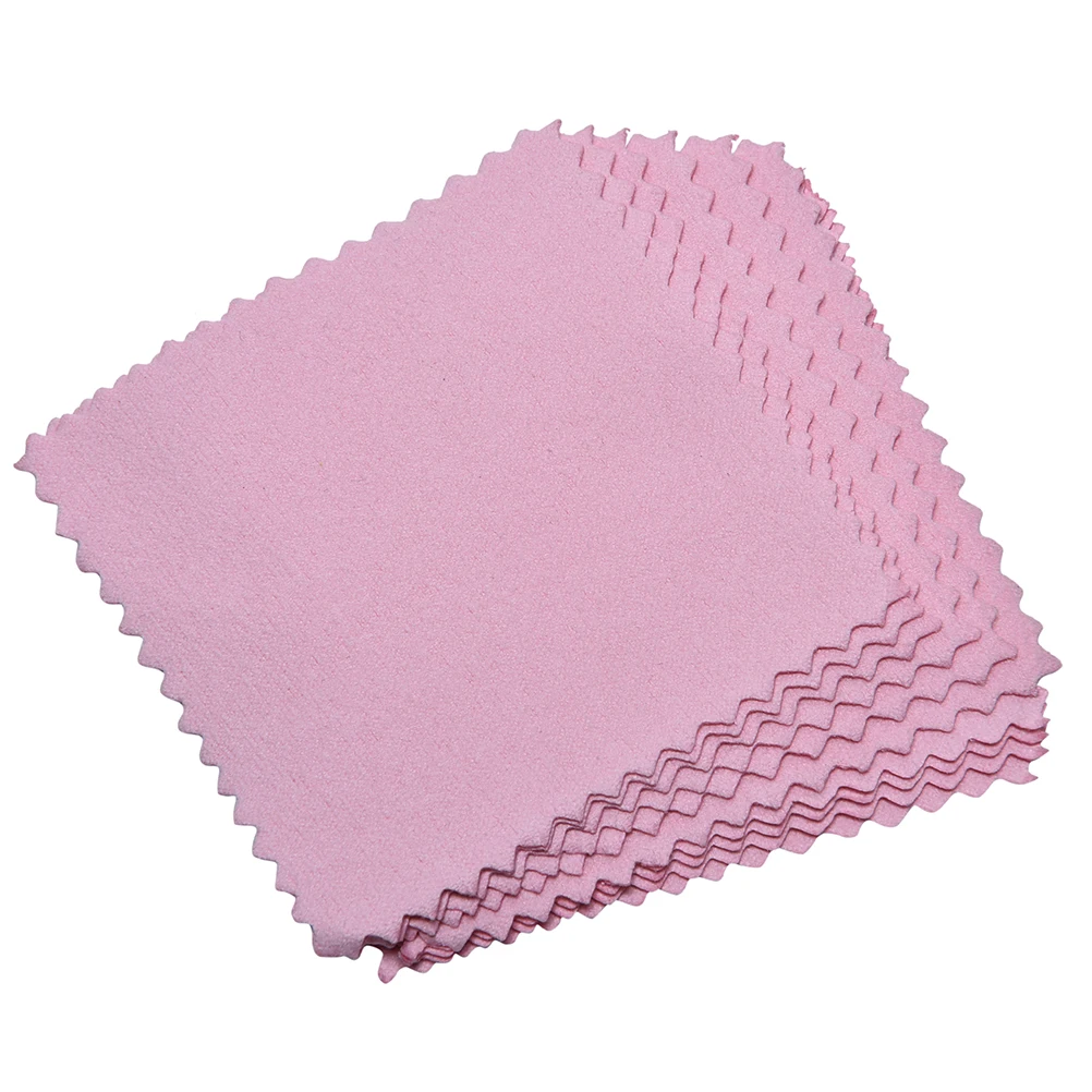 

10PCS Silver Polishing Cloth Cleaning Cleaner Polishing Jewelry Anti Tarnish DIY Making tools Jewelry accessories