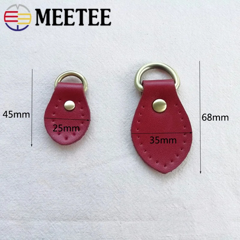 Meetee 10 шт. 45*25/68*35 мм толстая натуральная кожа пряжка для сумки сделай сам ручная