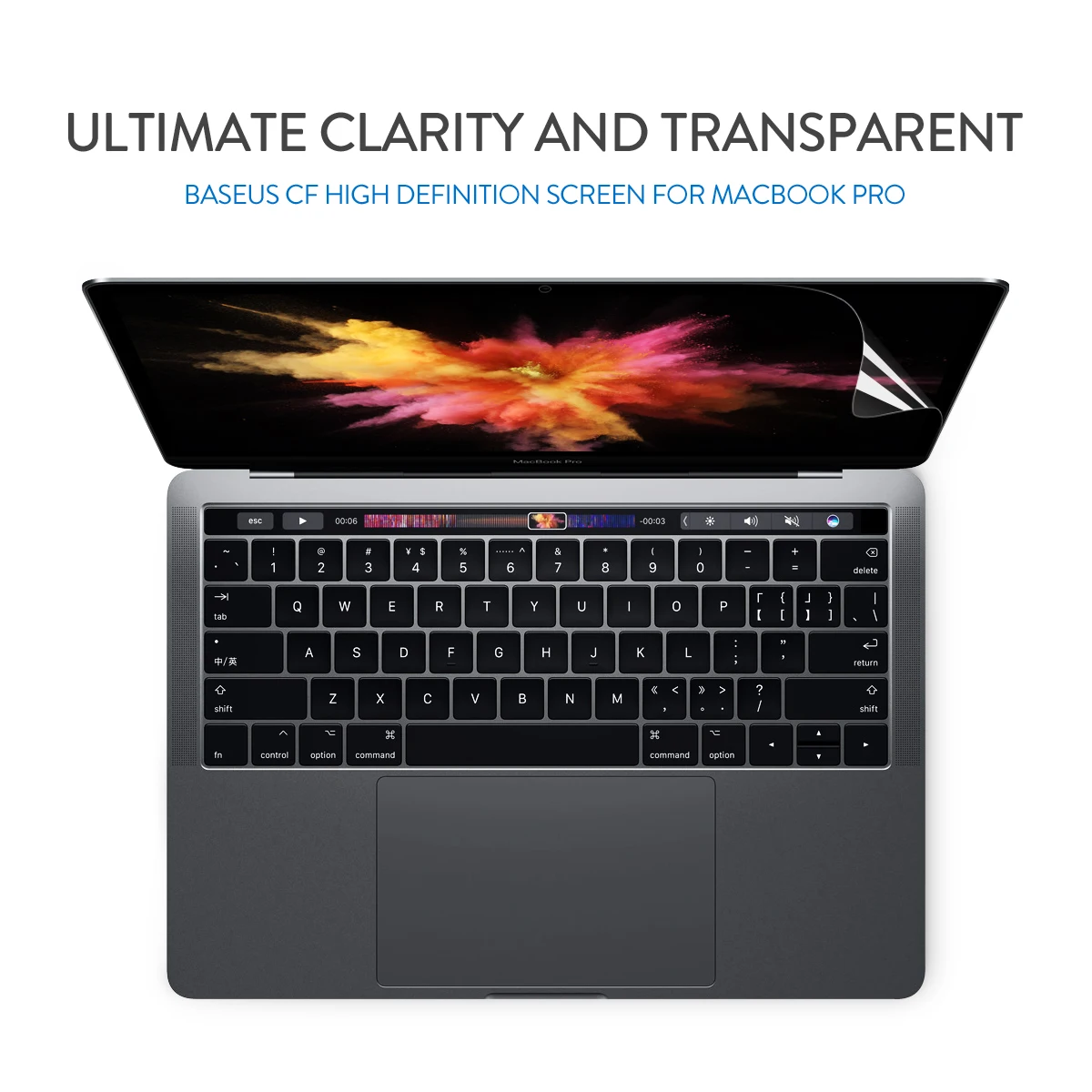 

For New MacBook Pro 13 Inch Touch Bar Ultra Slim HD Clear Protective Film Anti-Scratch Screen Guard High Clear Screen Protector