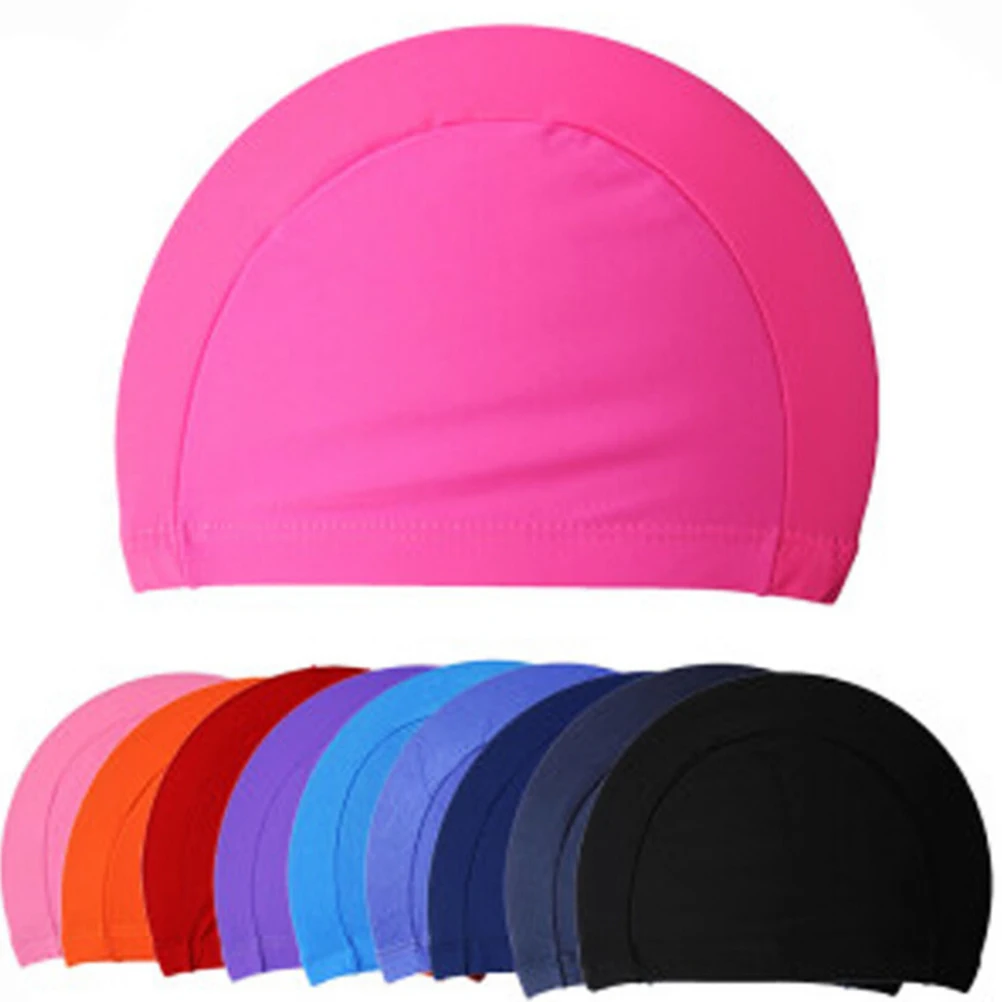 Suitable Sturdy Fabric Protect Ears Long Hair Swimming Cap Shower Cap