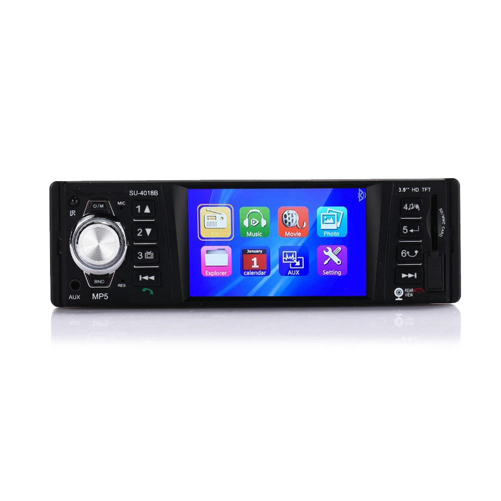 1 Din 4 ''MP5 MP4 автомобиль радио аудио стерео на тонкопленочных транзисторах на тонкоплёночных транзисторах Экран Автомобильный мультимедийный плеер Bluetooth с заднего вида Камера дистанционного Управление