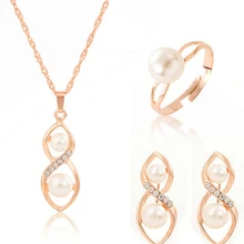 3 шт./компл. мода набор украшений для женщин удачи Роскошная обувь с украшением в виде кристаллов с искусственным жемчугом Для женщин комплект ювелирных изделий, свадебные аксессуары