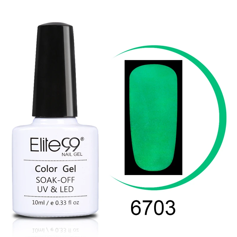 R-6703 Elite99 10 мл Macaron цветной УФ гель лак для ногтей светодиодный Гель-лак для маникюра флуоресцентный дизайн ногтей гель для дизайна ногтей стойкий лак - Цвет: R-6703