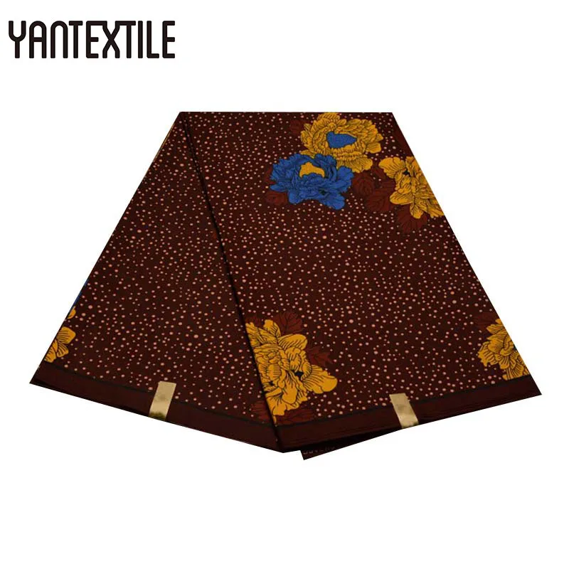 YANTEXTILE 6 ярдов Новые Африканские Восковые принты ткань полиэстер Анкара африканская ткань оптом Tissus лоскутное настоящий воск