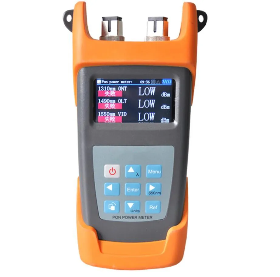 FF-3213N PON Power Meter for APON, BPON, EPON and GPON, 1310/1490/1550nm, FC SC ST Conenctors, Support Testing Result Download
FF-3213N PON Power Meter for APON, BPON, EPON and GPON, 1310/1490/1550nm, FC SC ST Conenctors, Support Testing Result Download