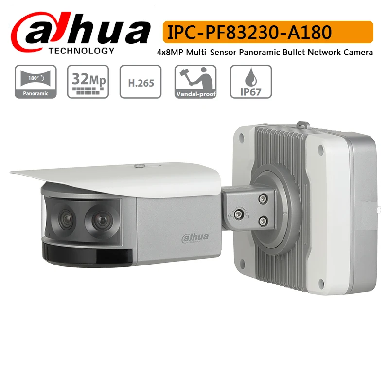 Original Dahua IPC PF83230 A180 8MP Multi Sensor Panoramic Bullet