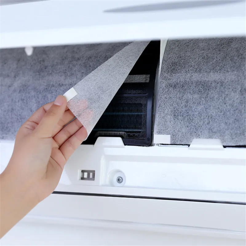 

2PCS Air Conditioning Wind Outlet Air Purifying Filter Paper Dustproof Protection Cover DIY Self-Adhesion Purifier Filter Screen