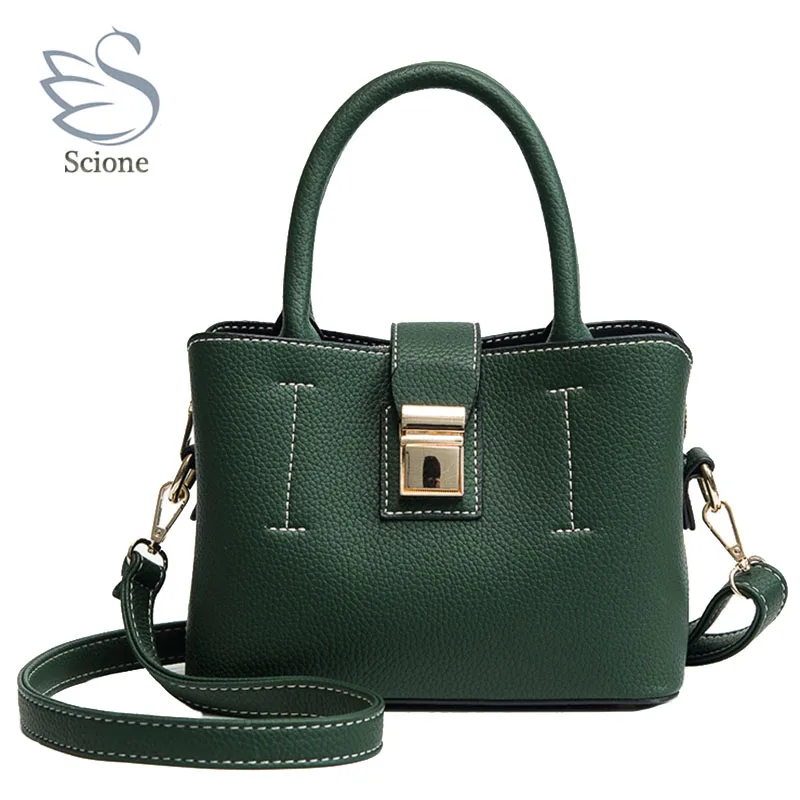

Scione Designer Shoulder Bags Fashion Women Handbags Female Hasp Pu Leather Bucket Bag Luxury Brand Strap Purse Casual Tote