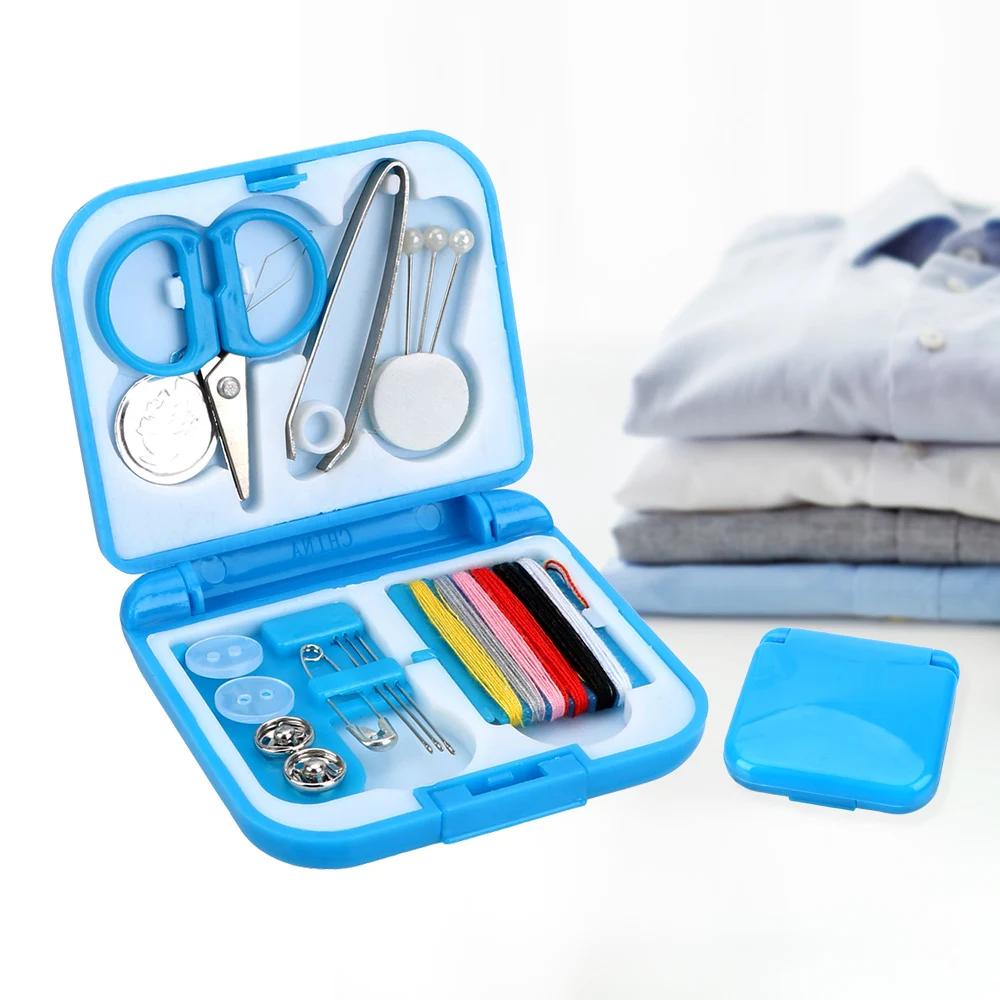 Embroidery Craft Home Tools Box DIY Handwork Tool Portable Mini Travel Sewing Kits Box Kitting Needles Tools