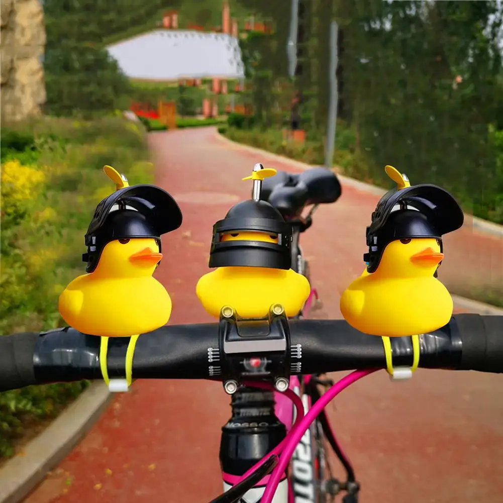 

Three Level Helmet Small Duck Shape Bell Motorcycle Bicycle Horn Lamp Bicycle Small Yellow Duck Safety Horn Light High Quality