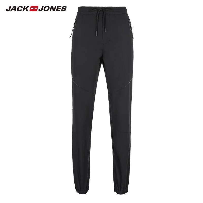 JackJones мужские хлопковые спортивные штаны с завязками повседневные штаны для бега мужская одежда 218314526