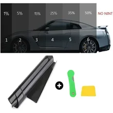 50 см* 3 м Тонировочная пленка для окон тонировочный рулон комплект VTL черный УФ-стойкий устойчивый к царапинам для авто