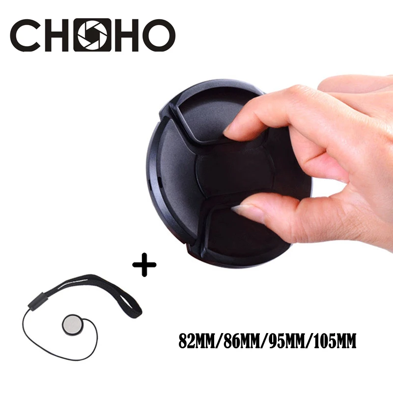 

Universal Lens Cap Plastic center Pinch Snap on Front Cover 82mm 86mm 95mm 105mm for DSLR Canon Nikon Sony Olympus Accessories