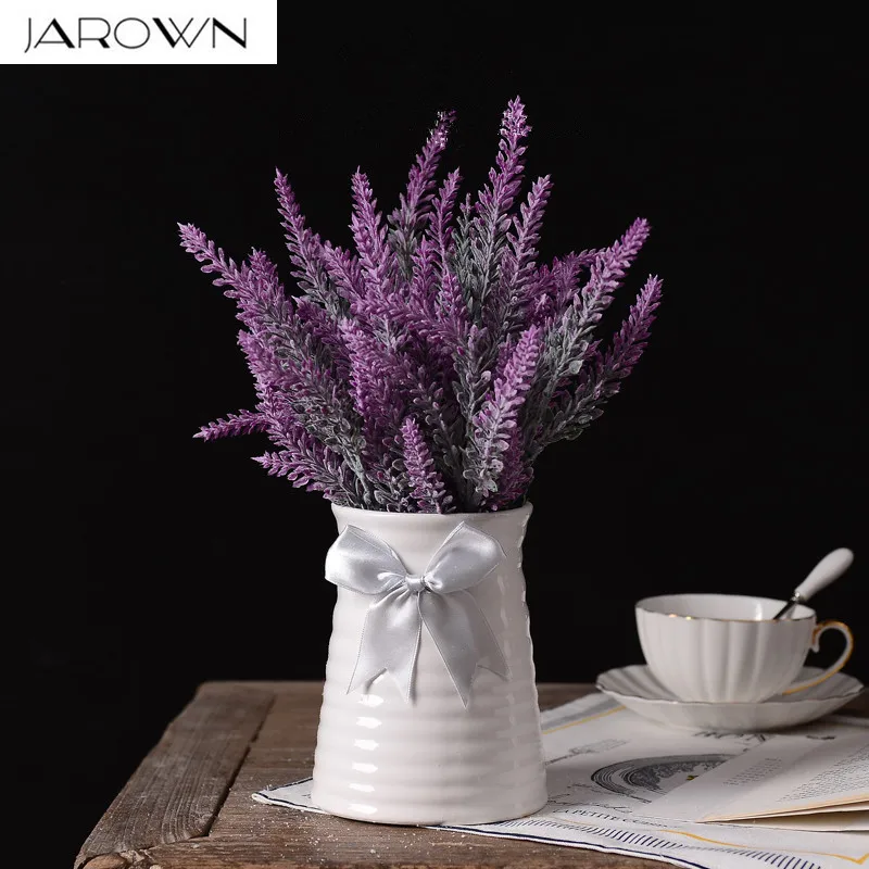 Artificial Lavender fake Flowers Bouquet Spray Stems Beautiful Design